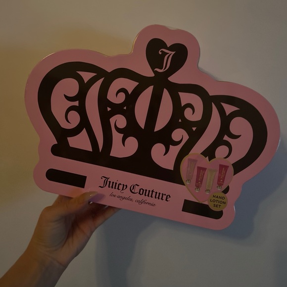 Juicy Couture Classic Crown Tim Hand Cream Lotion 5 Piece Set Collectible Tin